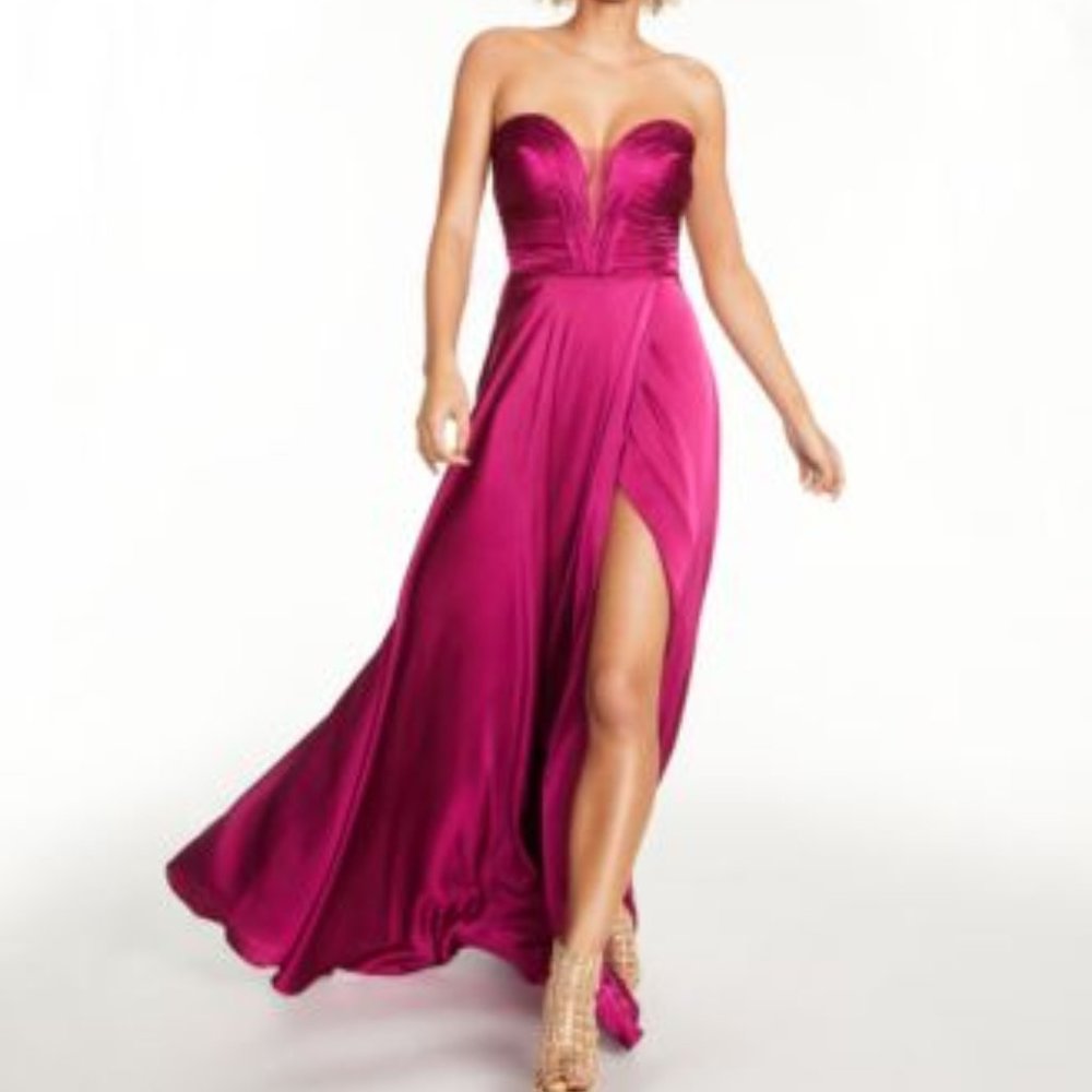B Darlin Junior Sweetheart Ruched Gown Berry11/12